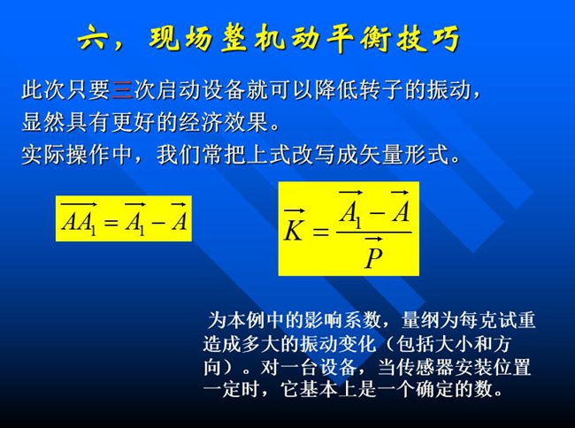 此次只要三次启动设备就可以降低转子的振动，显然具有更好的经济效果。